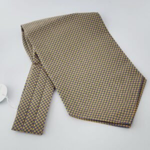 Gold Micro Pattern Ascot Tie